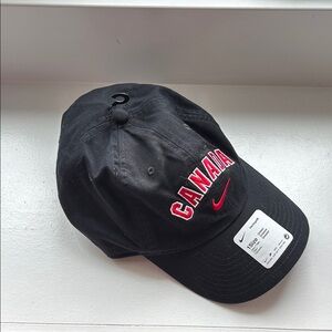 Nike Black Cap with Red Canada Embroidery